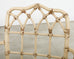 Set of Six McGuire Rattan Cathedral Back Rattan Dining Chairs