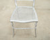 Set of Six Italian Silvered Iron Chiavari Dining Chairs