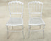 Set of Six Italian Silvered Iron Chiavari Dining Chairs
