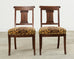 Set of Six English Regency Style Anglo-Indian Dining Chairs
