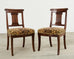 Set of Six English Regency Style Anglo-Indian Dining Chairs