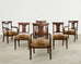 Set of Six English Regency Style Anglo-Indian Dining Chairs