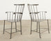Set of Six Iron Windsor Chairs by Munder Skiles