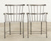 Set of Six Iron Windsor Chairs by Munder Skiles
