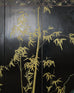Chinese Export Six Panel Coromandel Screen Gilt Courtyard