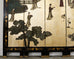 Chinese Export Six Panel Coromandel Screen Gilt Courtyard