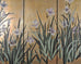 Chinese Export Coromandel Screen After Ogata Korin Irises