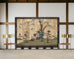 Chinese Export Six-Panel Gilt Landscape Coromandel Screen 8 Ft