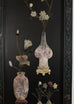 Chinese Six-Panel Carved Hardstone Lacquered Coromandel Screen