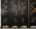 Chinese Six-Panel Carved Hardstone Lacquered Coromandel Screen