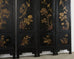 Chinese Six-Panel Carved Hardstone Lacquered Coromandel Screen