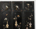 Chinese Six-Panel Carved Hardstone Lacquered Coromandel Screen