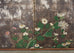 Japanese Edo Six Panel Screen Chrysanthemums on Silver Leaf