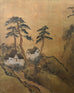 Japanese Showa Six Panel Screen Mountain Landscape