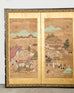 19th Century Japanese Edo Six Panel Screen Scenes of Kyoto
