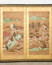 19th Century Japanese Edo Six Panel Screen Scenes of Kyoto