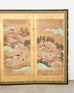 19th Century Japanese Edo Six Panel Screen Scenes of Kyoto