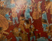 Gracie Style Six Panel Chinoiserie Lacquered Wallpaper Screen