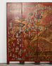 Gracie Style Six Panel Chinoiserie Lacquered Wallpaper Screen