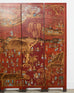 Gracie Style Six Panel Chinoiserie Lacquered Wallpaper Screen