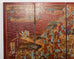 Gracie Style Six Panel Chinoiserie Lacquered Wallpaper Screen