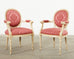Set of Eight Louis XVI Style Lacquer Painted Dining Chairs