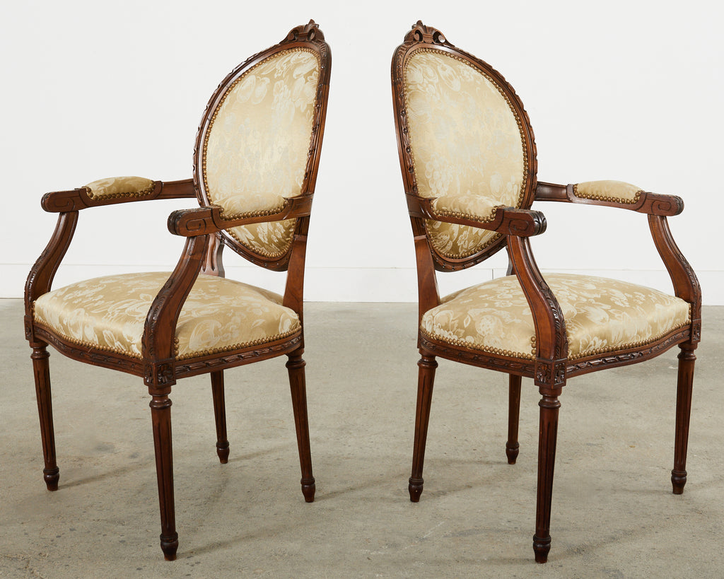 king louis arm dining chair