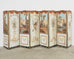 19th Century French Grand Tour Style Eight Panel Painted Screen