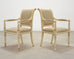 Set of Eight French Louis XVI Style Painted Dining Chairs