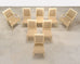 Set of Eight French Louis XVI Style Painted Dining Chairs
