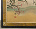 Japanese Showa Four Panel Screen Cranes in Stream