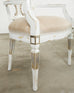 Set of Eight Michael Taylor Margot Dining Chairs Distressed