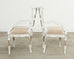 Set of Eight Michael Taylor Margot Dining Chairs Distressed