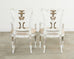 Set of Eight Michael Taylor Margot Dining Chairs Distressed