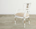 Set of Eight Michael Taylor Margot Dining Chairs Distressed