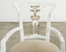 Set of Eight Michael Taylor Margot Dining Chairs Distressed