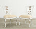 Set of Eight Michael Taylor Margot Dining Chairs Distressed