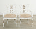 Set of Eight Michael Taylor Margot Dining Chairs Distressed