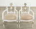 Set of Eight Michael Taylor Margot Dining Chairs Distressed