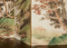 Chinese Eight Panel Folding Table Screen Landscapes Poems