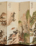 Chinese Eight Panel Folding Table Screen Landscapes Poems