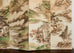Chinese Eight Panel Folding Table Screen Landscapes Poems