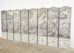Dennis and Leen Eight Panel Screen Neoclassical Grisaille Landscape