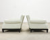 Pair of A. Rudin 619 Modern Ebonized Ming Style Lounge Chairs