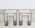 Pair of Alexandra Von Furtsenberg Brilliant Acrylic Drink Tables