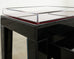 Alexandra Von Furstenberg Black Acrylic Nesting Drink Tables with Vanity Tray