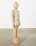 19th Century Chinese Life-Size Carved Acupuncture Sculptural Figure