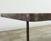 English Industrial Style Iron Pine Plank Dining Table