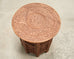 Moorish Style Carved Teak Inlaid Round Tabouret Drink Table