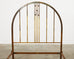 French Art Deco Period Patinated Brass Bed Frame
